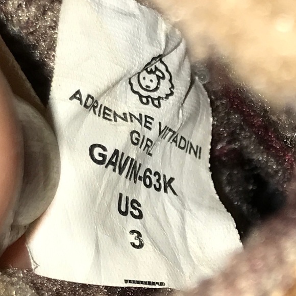 Adrienne Vittadini Girl Cheetah Print Faux Fur Tie-Up Rubber Snow Boots - Picture 7 of 7